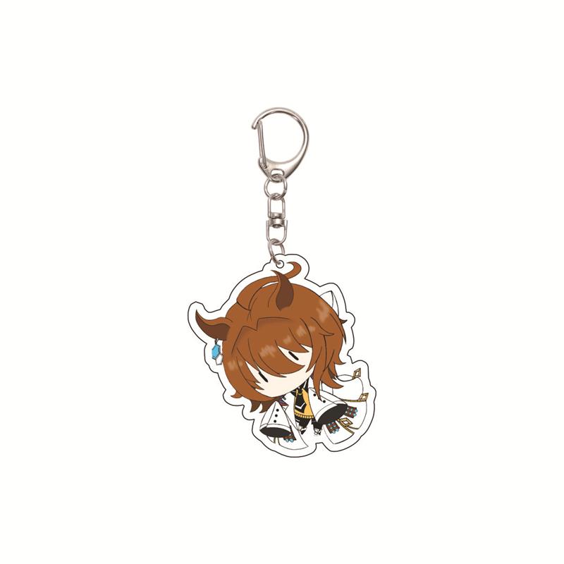 6CM Cute Anime Pretty Derby Shuttle Mejiro Mcqueen Symboli Rudolf Kawaii Acrylic Keychain Game Jewelry Cosplay Props