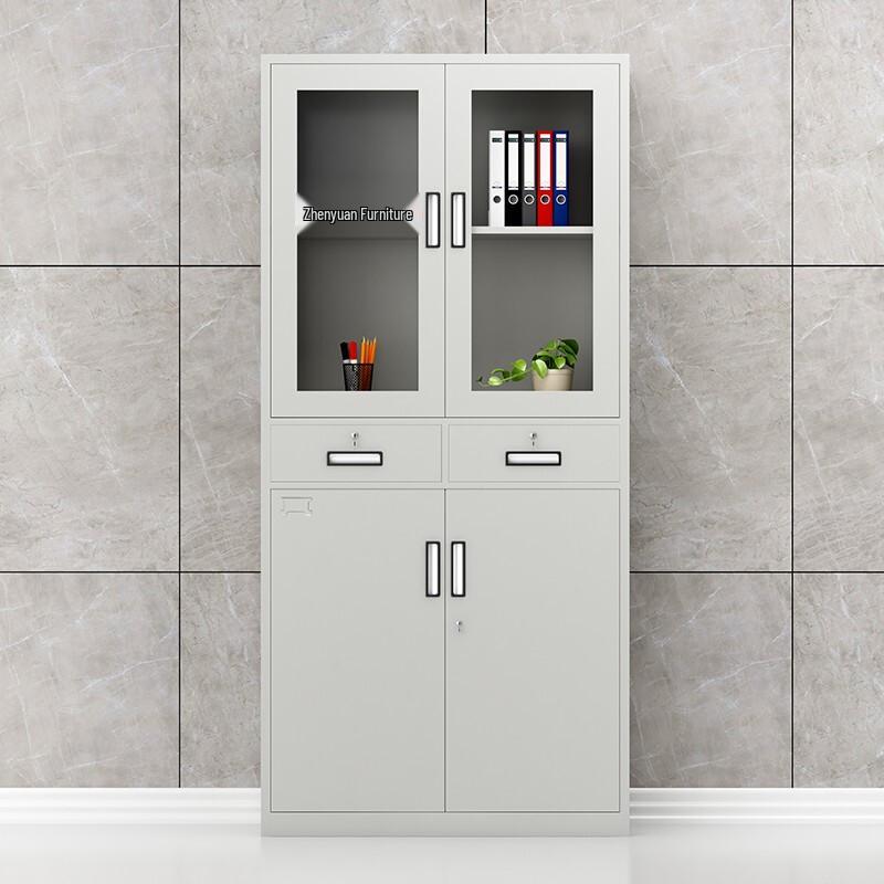 Zhenyuan 4-Shelf Metal File Cabinet with 2 Drawers