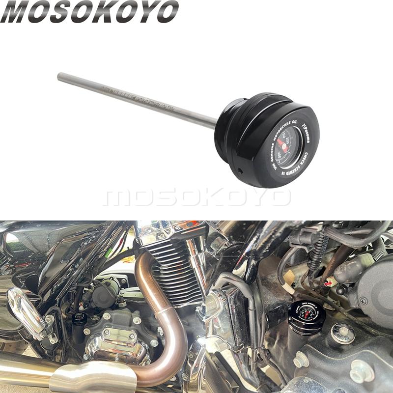 Motorcycle Oil Dipstick Thermometer Temp For Harley CVO Street Glide FLHX FLHXSE Road Glides FLTRXSE 2023-24 Oil Plug Temp Gauge