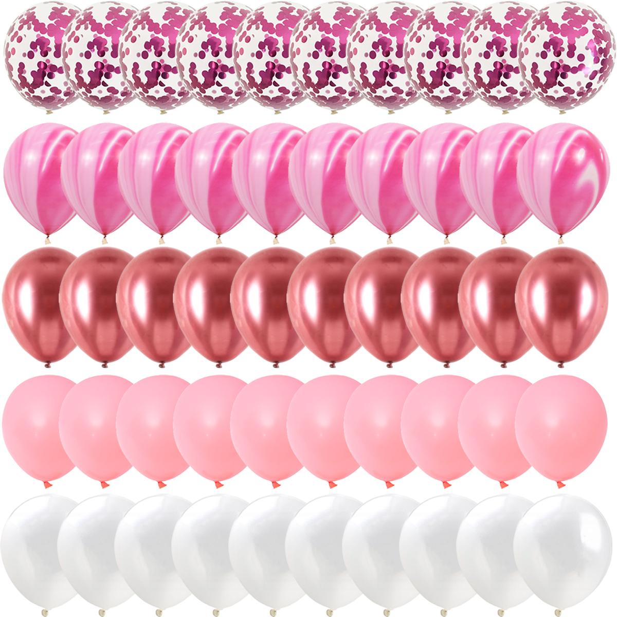 

50 шт. набор синих шариков из агата и мрамора, серебряные шарики-конфетти, украшения для свадьбы, Дня святого Валентина, детского душа, дня рождения 10inch