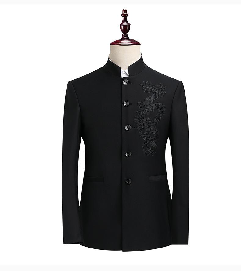 Noble Dragon Zhongshan Suit - Men's High-End Chinese Wedding & Formal Wear