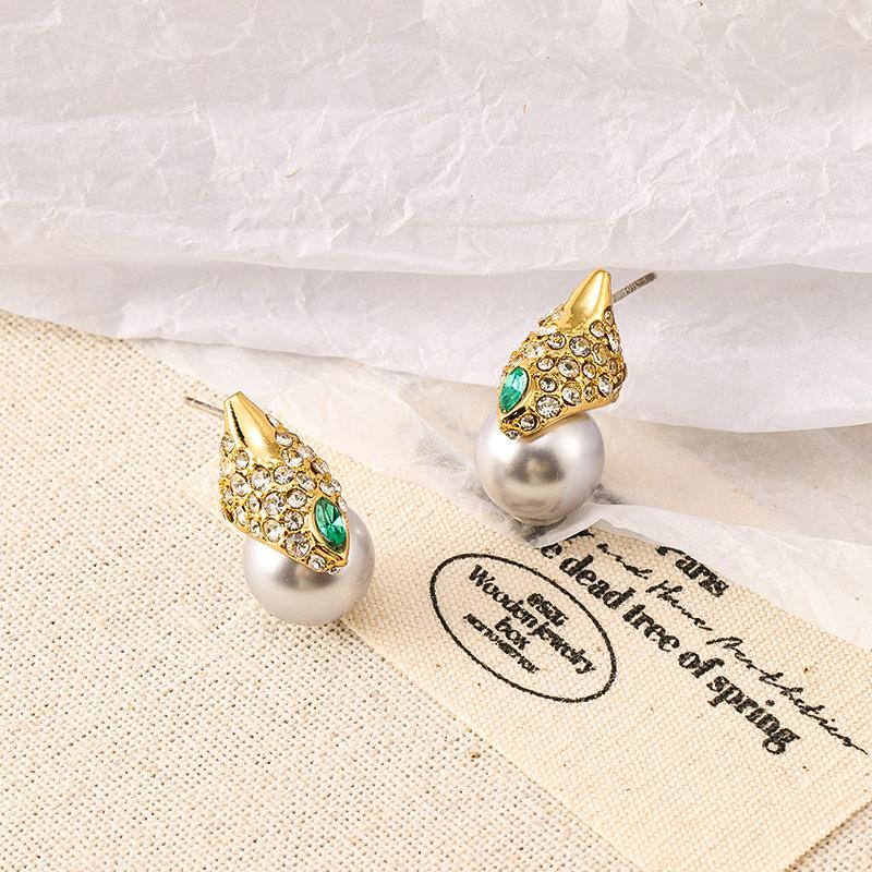 Orecchini da Donna Design di Lusso Leggero Eleganti Vintage Perle Imitazione Orecchini alla Moda e Versatili Design di Nicchia