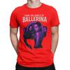 Aus der Welt von John Wick Ballerina 2025 Film T-Shirt Sommer Harajuku T-Shirts Herren 100% Baumwolle Rundhals Große Größen Oberteil T-Shirts Top