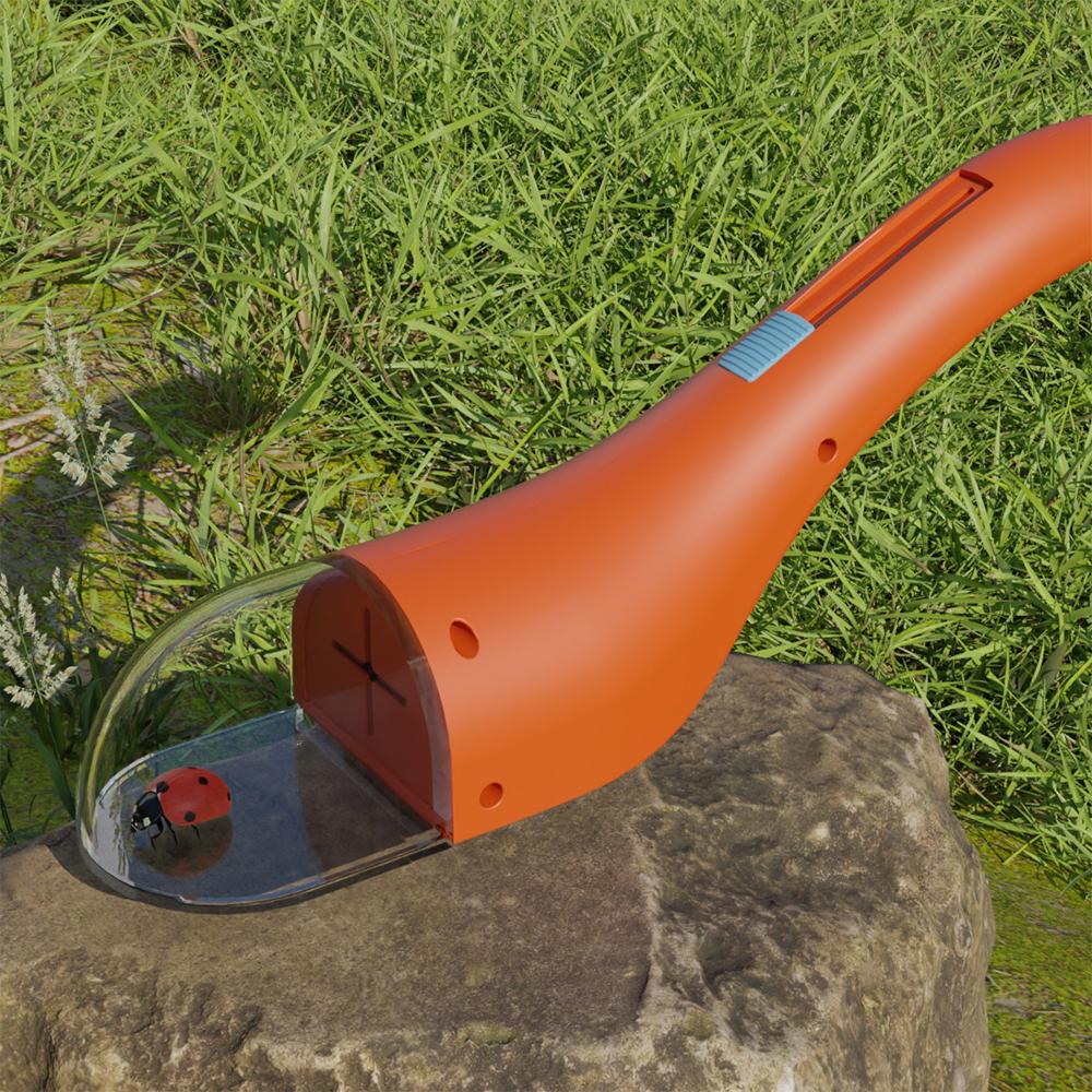 

Портативный прозрачный ловец насекомых для детских игрушек в помещении и на улице, наблюдатель за насекомыми нажимного типа для исследования на открытом воздухе оранжевый