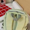 Solid Color Student Schoolbag Women's Large Capacity Backpack