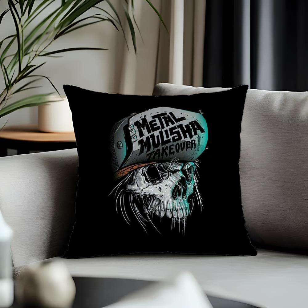 Viral MMetal Mulishaed Cushion Cover Antidustmite Pillowcase Invisible Zipper Silky Short Plush Sofa Cushion Cover