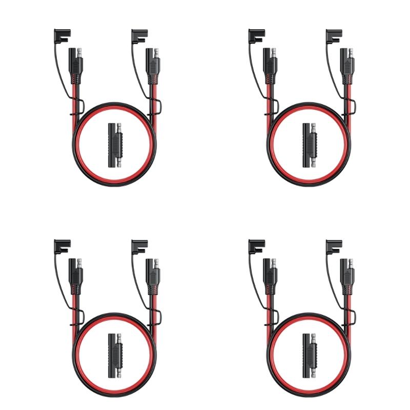 SAE To SAE Extension Cable Quickly Connectors Battery Charging Cable 16AWG Quick Connect Harness Plug Wire Enduring