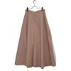 Ebure SLinen Cotton Twill Flare Skirt Long Skirt 36 pinkUsed