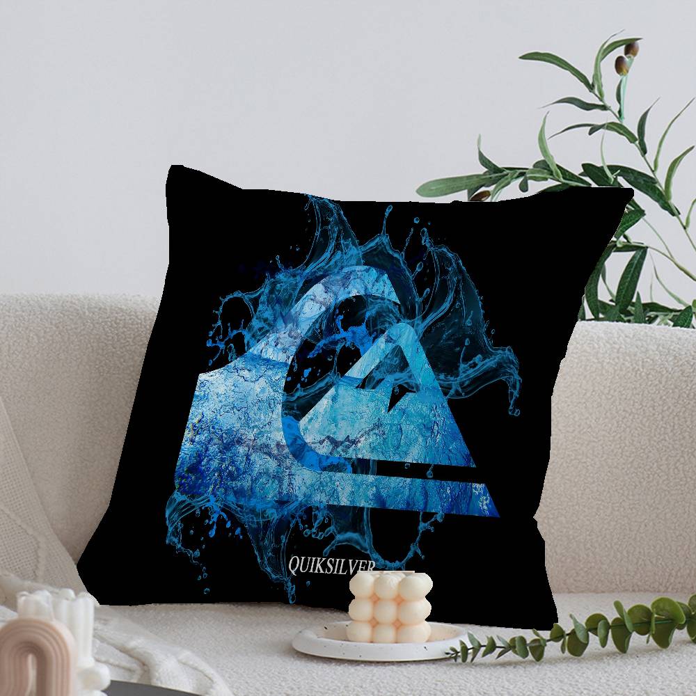 Surfboard Q-Quiksilver Vzor Dekorativní Pokojová Estetika Povlak na polštář Domácí Dekorace Ložnice Rozkládací pohovka Potah na polštář 45x45