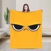 Cartoon Face Meme Blanket Girls Flannel Throw Blanket For Sofa Home Comfortable Quality Bedspread Present