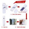 2pcs/1set - Wireless Door Window Magnetic Sensor Alarm Detectors Home Security Alarm System