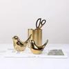 Gold Ceramic Animal Statue Home Decor Modern Style Ornament Two Pieces