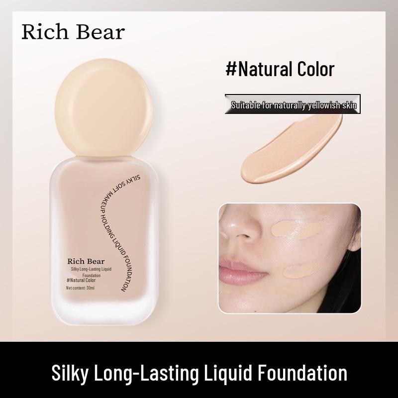 

Шелковистая основа Rich Bear: деликатный, прозрачный, увлажняющий, не сушит, водостойкий, устойчивый к поту и универсальный. 30ml