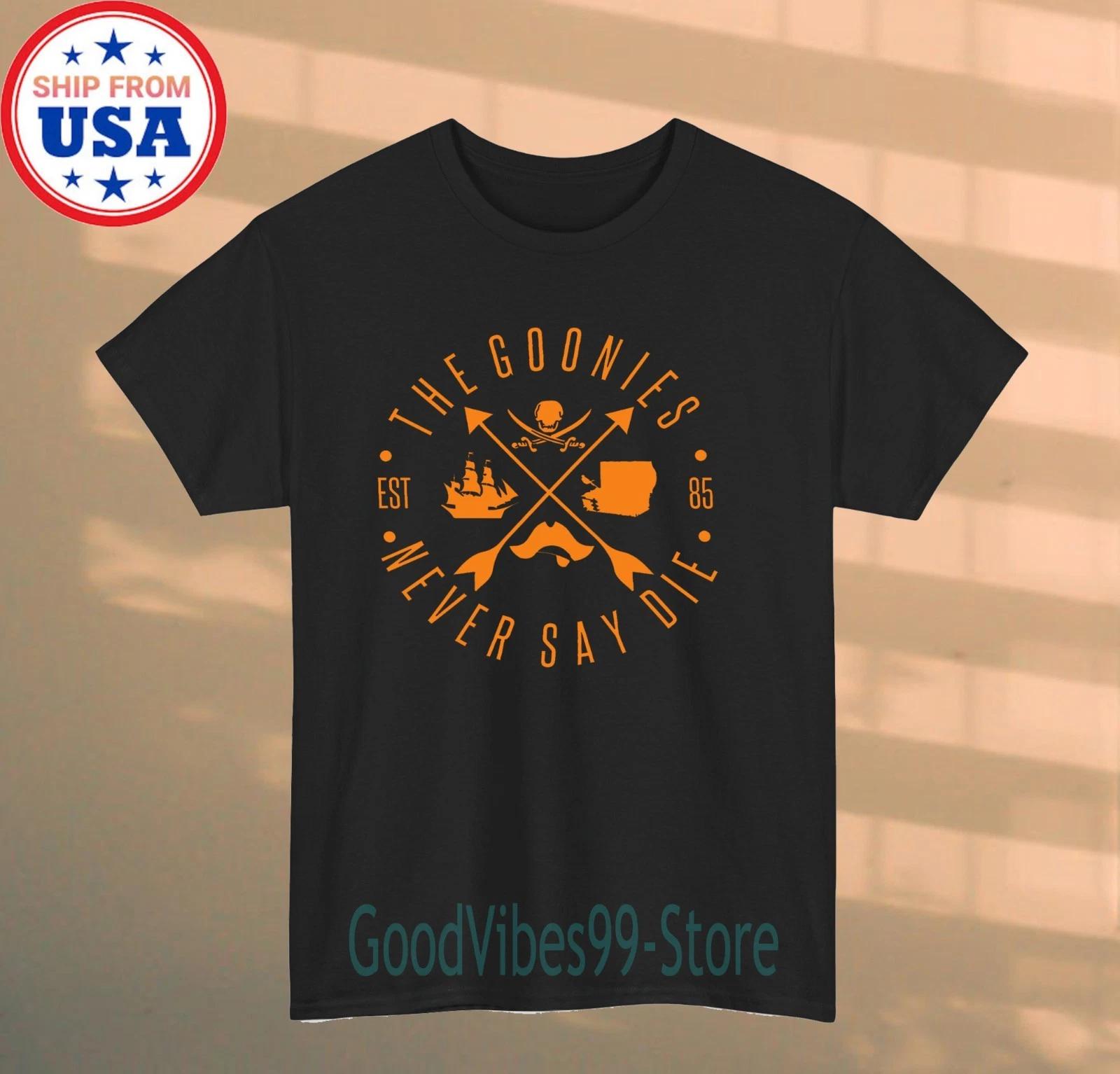 The Goonies Never Say Die Movie Men s Black Size S-5XL M