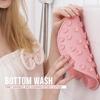 Shower Foot Scrubber Silicone Bath Massage Mat Wall Mounted Back Washing Brush with Suction Pad for Bathroom Bathtub Poolside