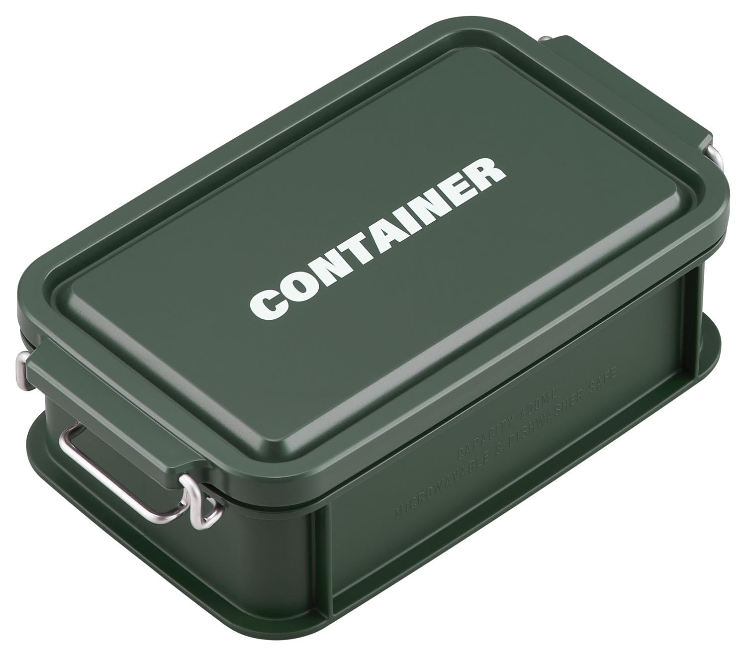 

OSK CONTAINER Bento with Made in Dishwasher and Microwave Stain Locking and Suitable for Small and Students Box, 600ml, Green, Dividers, Japan, Safe, зелёный