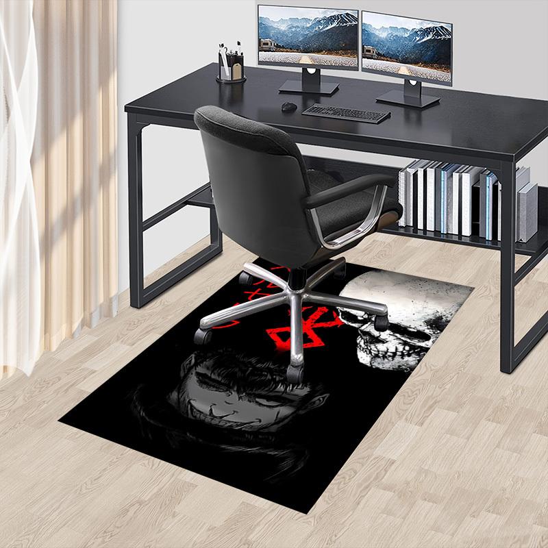 1pc Berserk Carpet Anti Slip Polyester Floor Mat for office,Bedroom