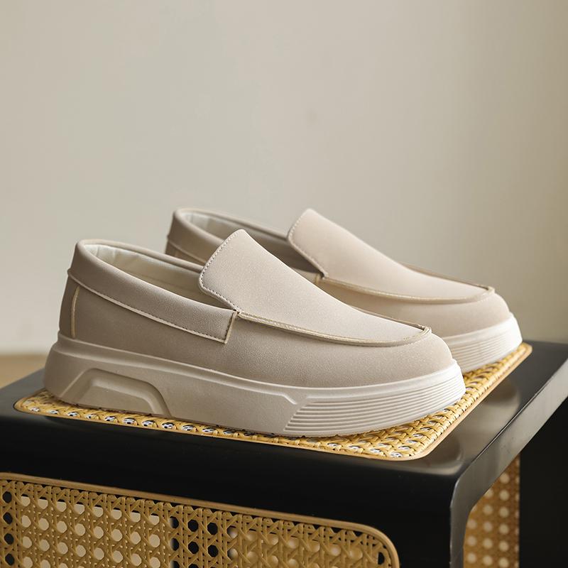 New Designer Business Commute Men's Slip On Loafers Comfortable Shoes Fashion Sneakers Daily Preppy Casual Suede Leather Shoes