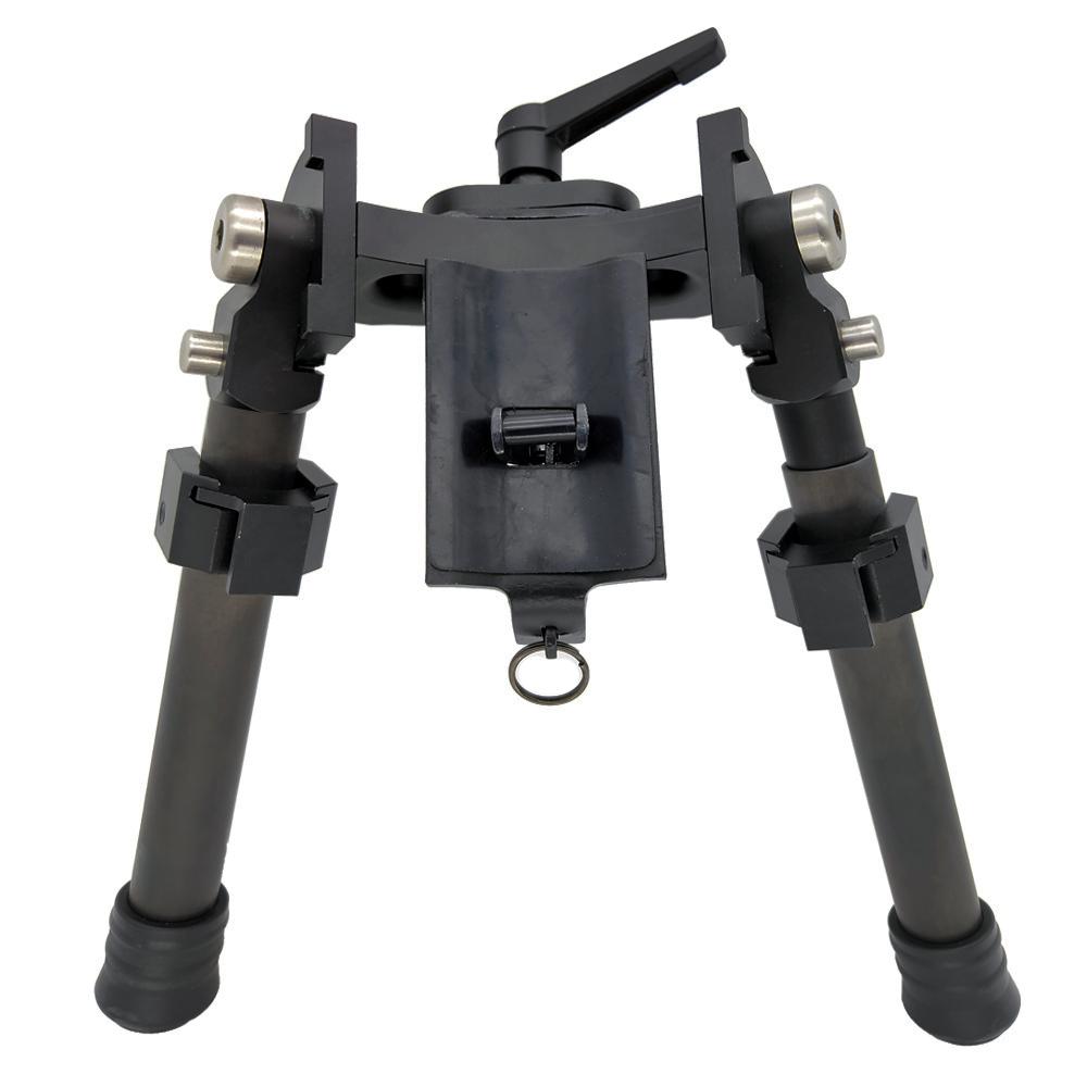 Tactical Carbon Fiber Swivel Bipod Adjustable for Long Range Hunting and Shooting