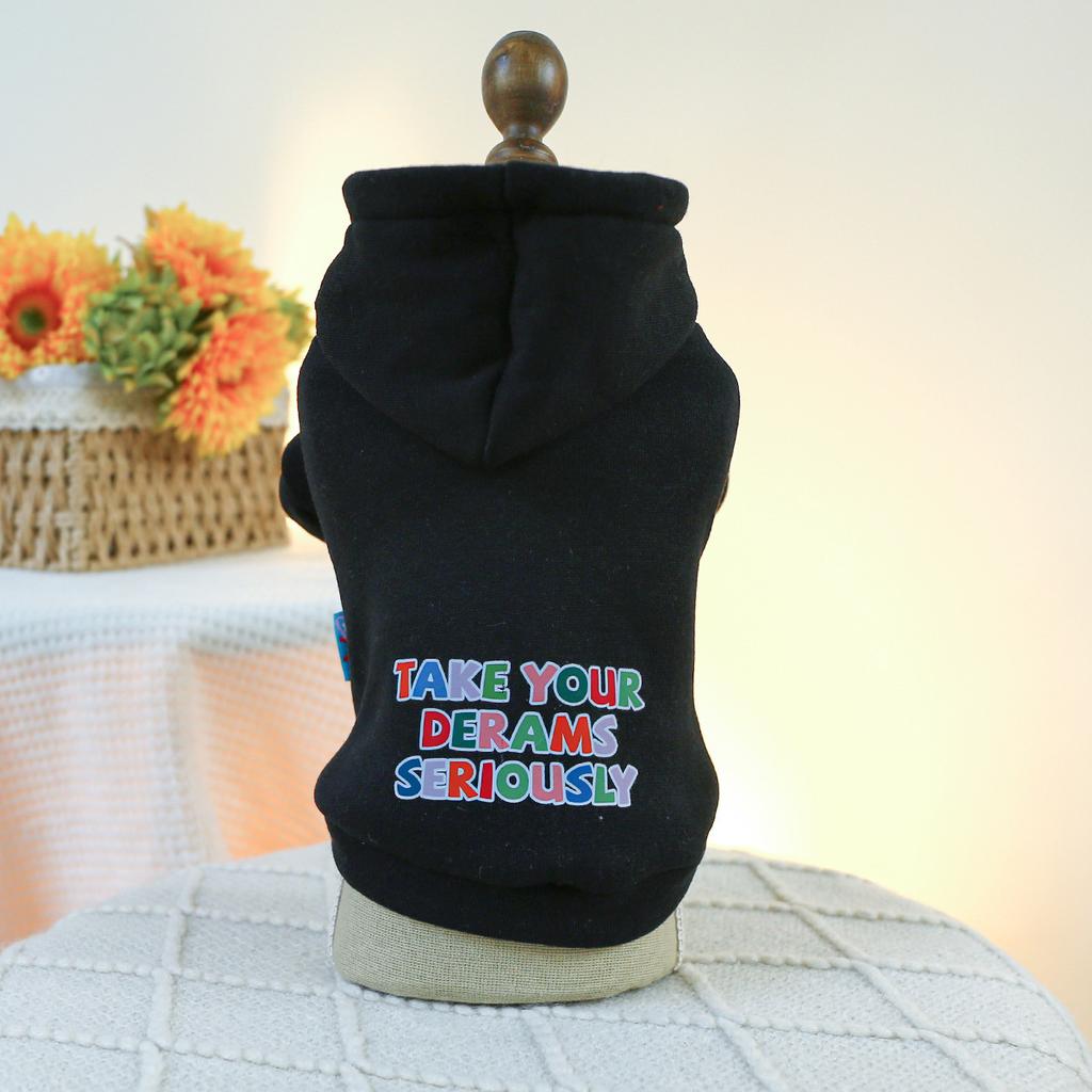 Pet circle pet clothes, dog clothing, white body plush baby, ash sweatshirt