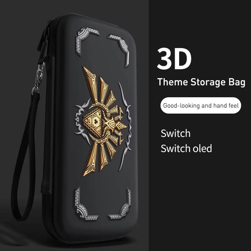 3D Theme Storage Bag for Nintendo Switch Portable Carrying Hard Case Waterproof NS Switch OLED Game Accessories