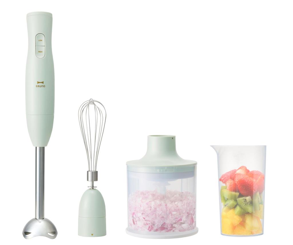BRUNO Multi-Stick Blender 2, Perfect for Baby Food. 5-in-1 Blender (mix, Crush, Chop, Crush, and Whisk). Green. A Great Gift Idea. Popular Kitchen