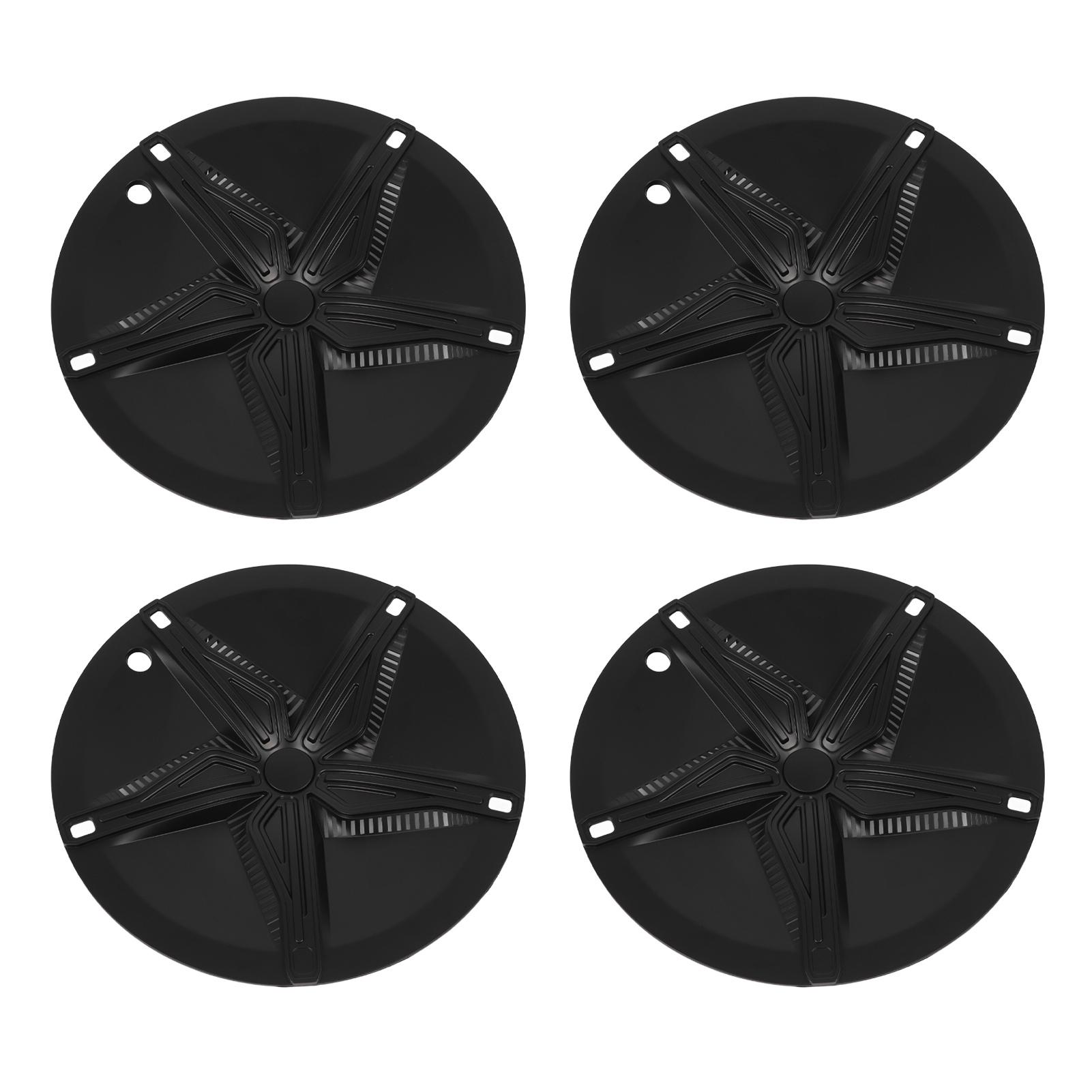 4pcs Wheel Hub Cap Starfish Style Full Wrap Wheel Cover Hubcaps Replacement for Tesla Model Y 19in Hub 2021‑2024 Matte