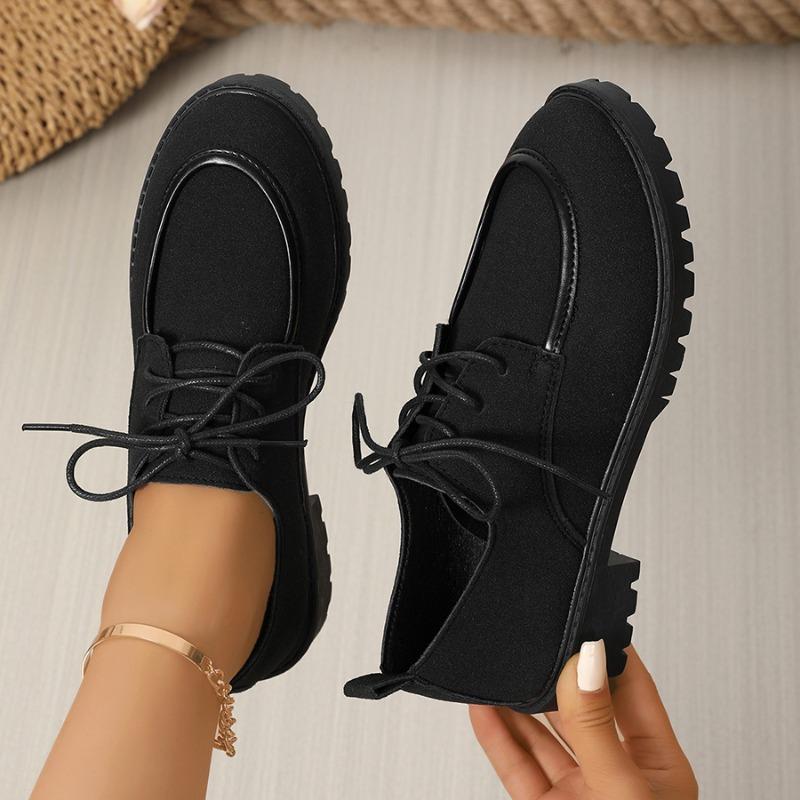 

Женская легкая повседневная обувь на шнуровке, низкие однотонные кроссовки, женская летняя спортивная обувь с круглым носком, вулканизированная обувь на платформе 42 чёрный