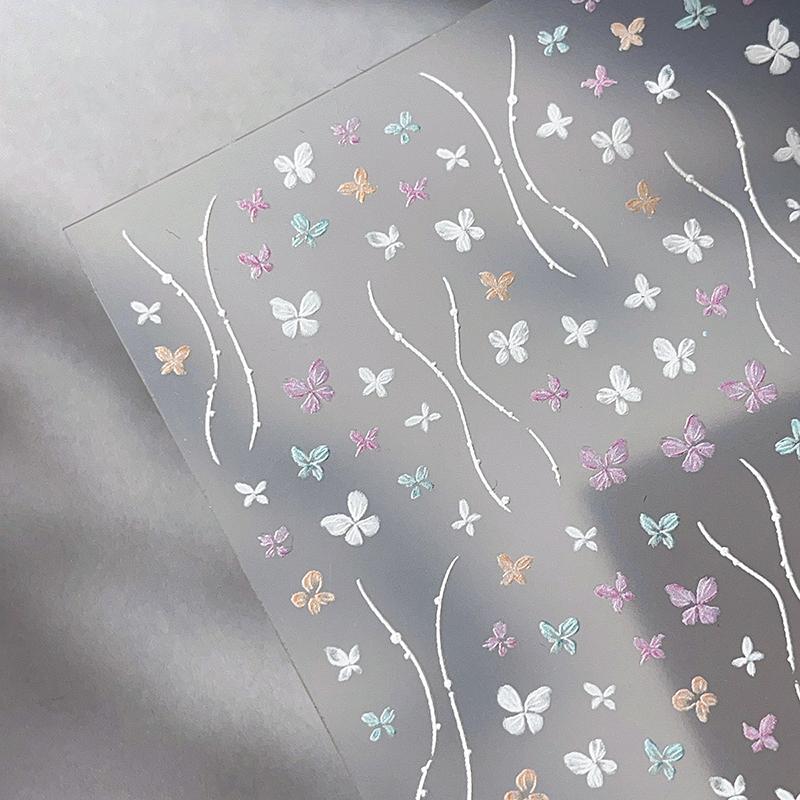Наклейки для нігтів з метеликами, об'ємні наклейки для нігтів, дизайн нігтів, самоклейні матеріали для нігтів для жінок, прикраса для манікюру