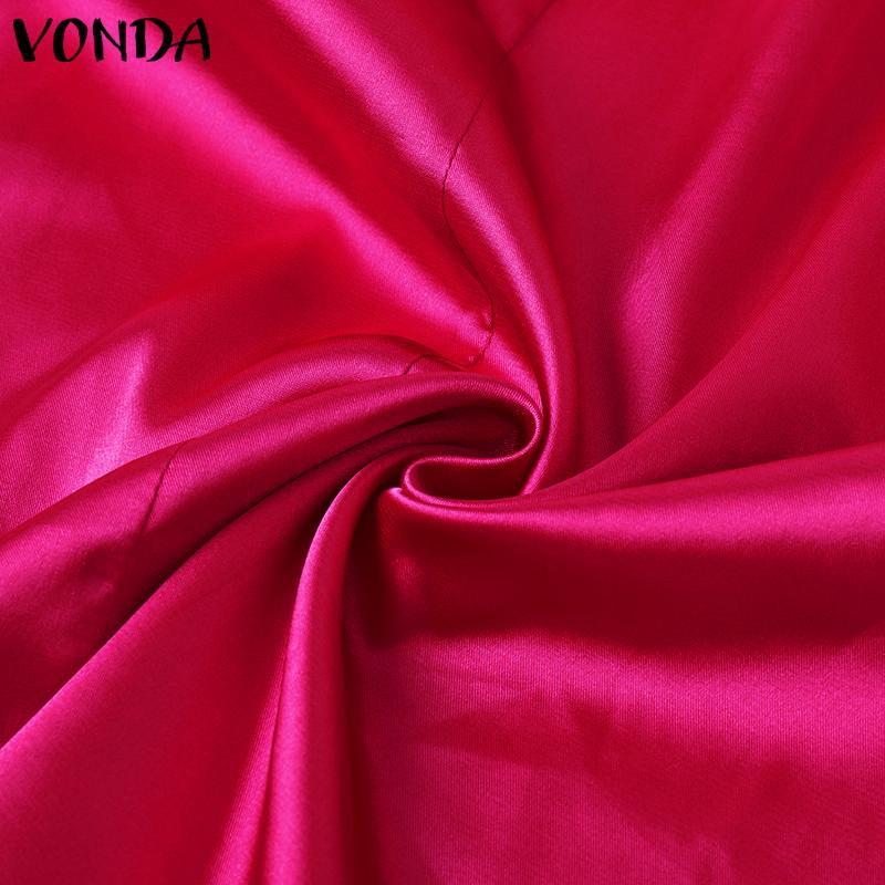 VONDA Damen Große Größen Formkragen Flare Langarm Bedrucktes Oberteil & Rock Anzug