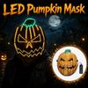 Realistic LED Pumpkin Mask Creativity Light Up Mask Full Face Mask  Costume Party Supplies