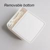 Container Desktop Organizer Cotton Swab Holder Toothpick Dispenser Cosmetic Cotton Storage Box