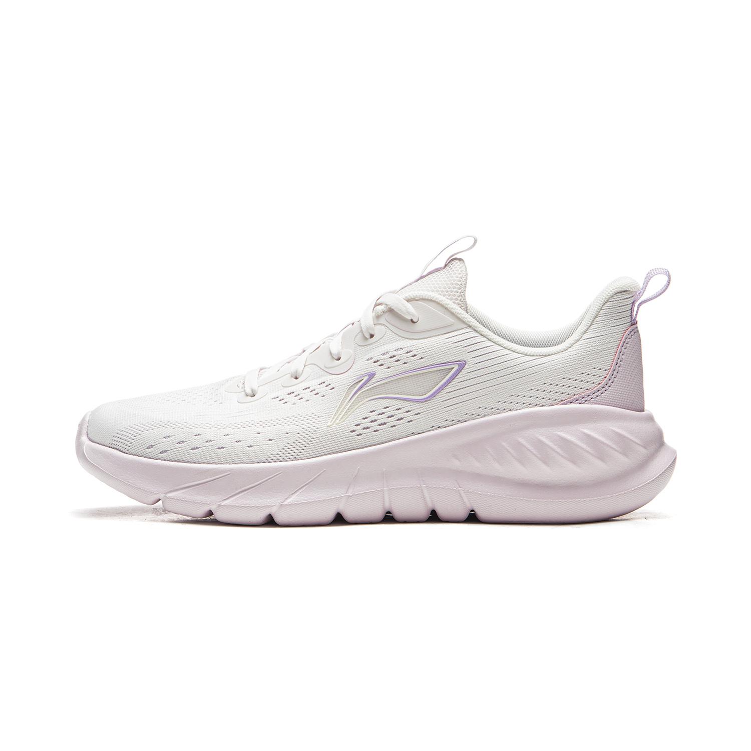 

Li Ning Light Breeze V2 Soft Rebound Casual Running Shoes Women sneakers White Pink ARSW116-4 40