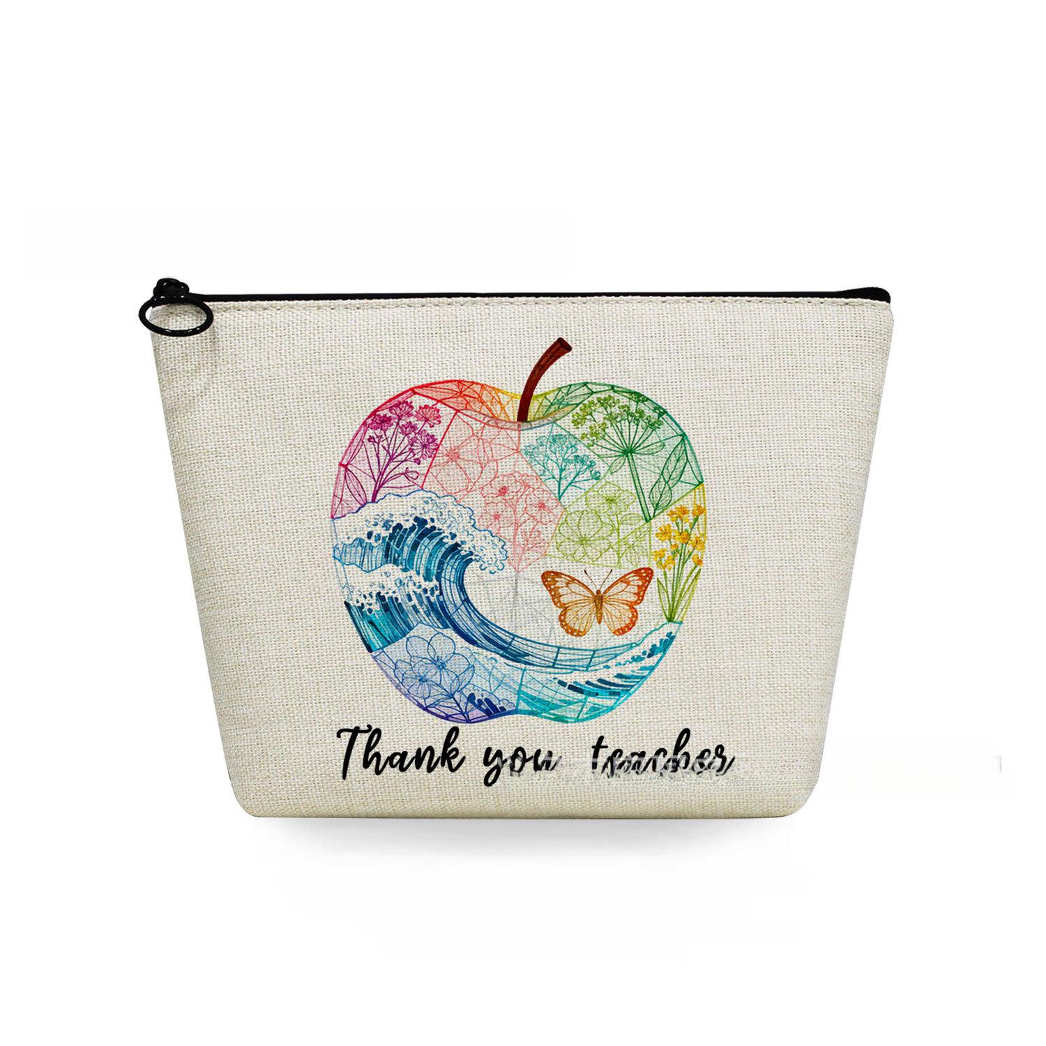 

Women Teachers Day Print Cosmetic Bag Toiletries Organize Travel Storage Case 6885