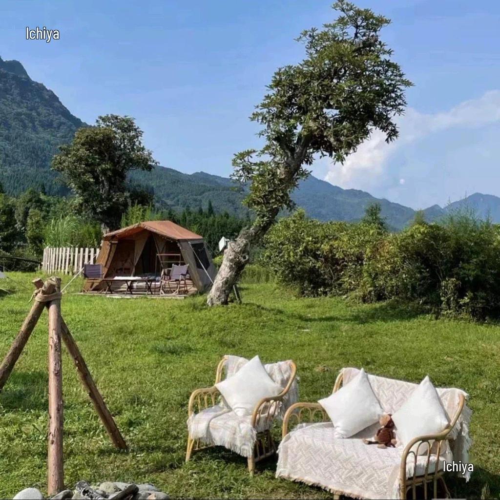 Wooden Tripod Camping Rack for Pots & Bonfire Parties