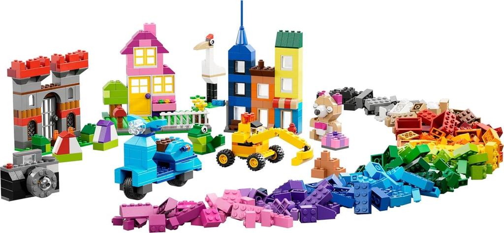 Yellow Idea Box Special Toy, Birthday Gift, Building Blocks, Educational Toy for Boys and Girls, Ages 4, 5, 6, and 7, Pretend Play, City Building,