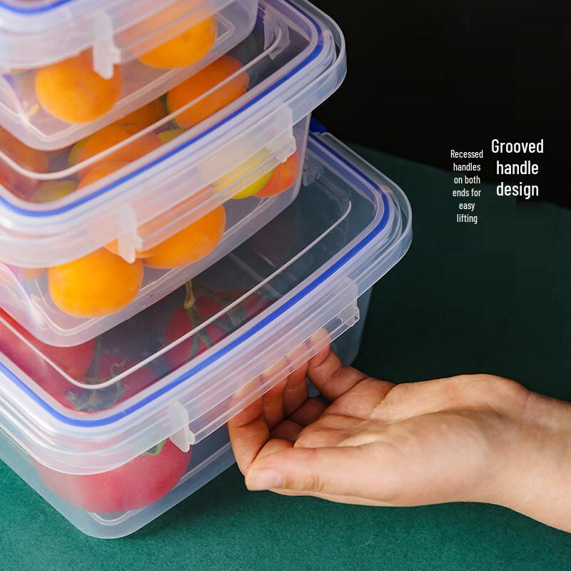 COFLYEE Clear Plastic Food Storage Container Set