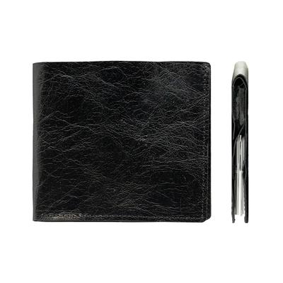 7mm Bifold Wallet from the Inventor of Flick Smart Wallet FINALE UT Perfect for Users Ultra-thin Input (Black (Leather Paper)) -