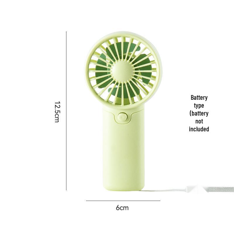 Portable USB Rechargeable Cartoon Mini Fan with Long Battery Life for Summer Cooling