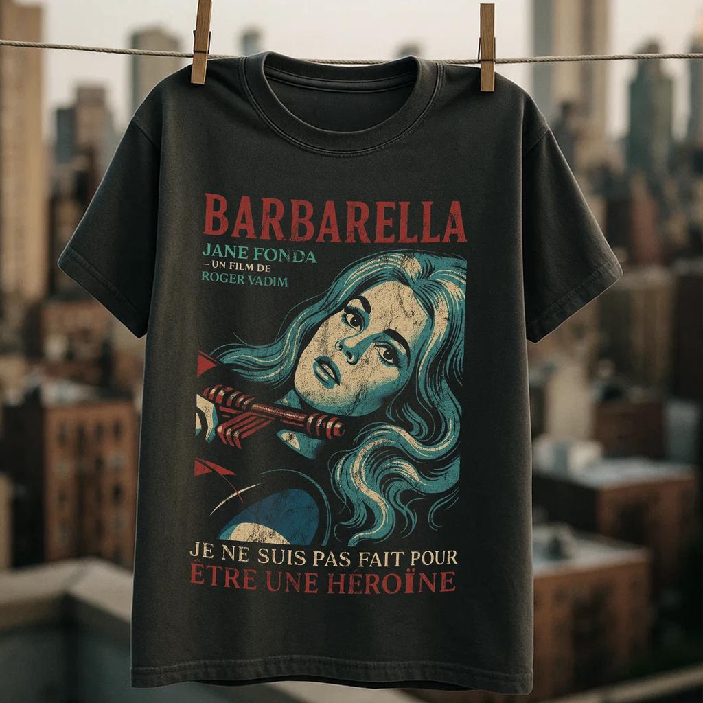 Vintage Koszulka Barbarella | Retro Sci-Fi Unisex T-shirt, Prezent LGBTQ Dziewczęca Siła