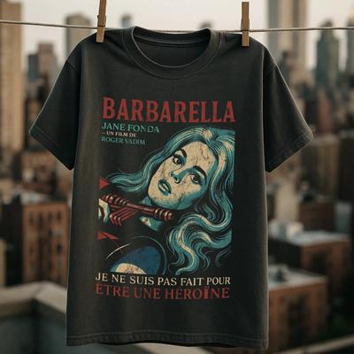 Vintage Barbarella T-Shirt | Retro Sci-Fi Unisex-T-Shirt, LGBTQ Girl Power Geschenk