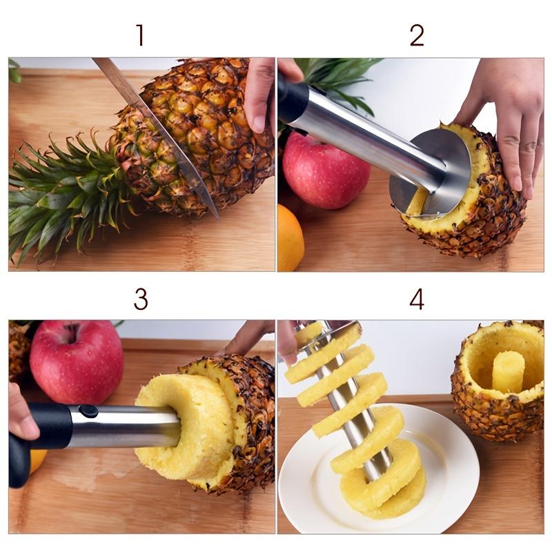 1pc Stainless Steel Pineapple Corer And Slicer, Fruit Core Removal Tools, Household Kitchen Gadget