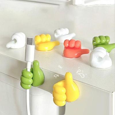 10 Stück Wandhaken, multifunktionaler Hand-Wandclip hinter der Tür, Schlüsselturm, Organizer-Haken, Draht-Datenleitungshalter, Autozubehörhaken