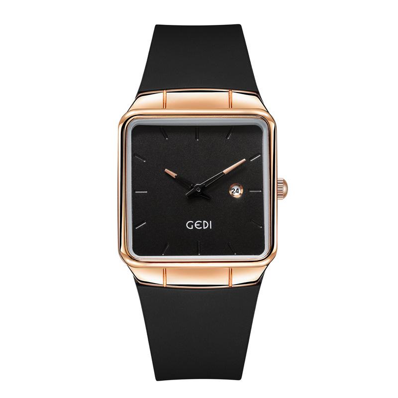 Simple and high-value silicone watch Large plate calendar High-end women s watch Fashion waterproof quartz watch