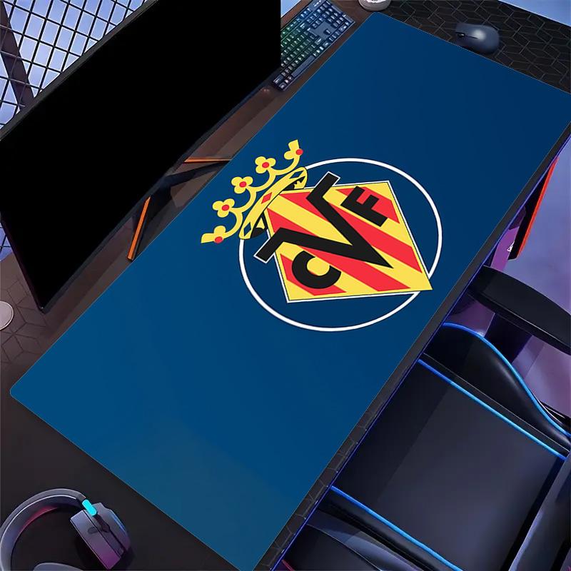Villarreal Print Cushion Non-slip Laptop Tablet Big Mousepad XXL Mat Mini PC Playmat With Lock edge