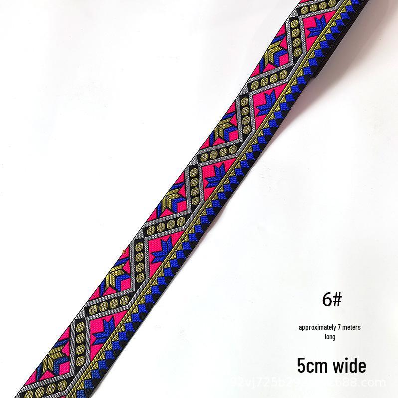 Xin Yuan 5cm Ethnic Yi Zhuang Mongolian Costume Ribbon Lace