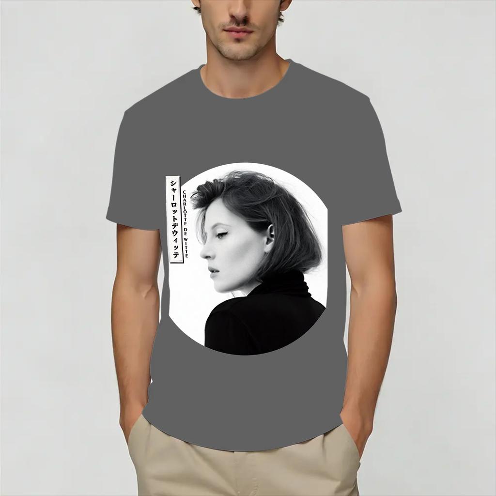 Funny Charlotte De Witte TShirts Unisex Round Collar 100 Cotton T Shirts Short Sleeve Tees New Arrival Clothes