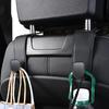 Hidden Car Back Seat Hook Headrest Suede Leather Soft Hanging Hook 20kg Load-Bearing Wear-Resistant Rear Row Hanger High Quality