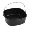 Carbon Steel Baking Cake Tin With Handle Bread Baking Pan Fryer Cake Pan  Air Fryer Accessories