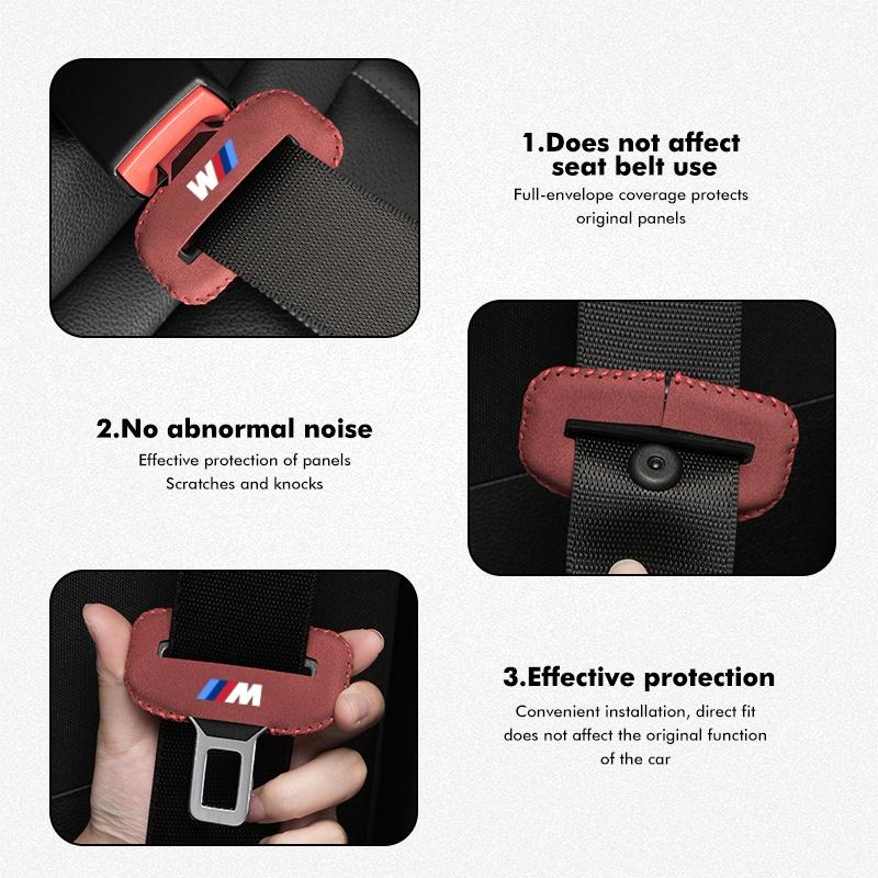 Car Seat Belt Buckle Clip Plug Protective Anti-scratch Cover For BMW E46 E90 E60 F30 F10 G30 G20 G32 X1 X2 X3 X5 Accessories CC1